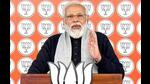 Prime Minister Narendra Modi addressed his first virtual Fateh Rally via video-conferencing for the people of poll-bound Punjab, in New Delhi on Tuesday. (HT Photo)