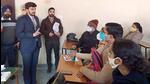 Election staff attending a training session in Ludhiana ahead of the upcoming Punjab assembly elections. (HT Photo)