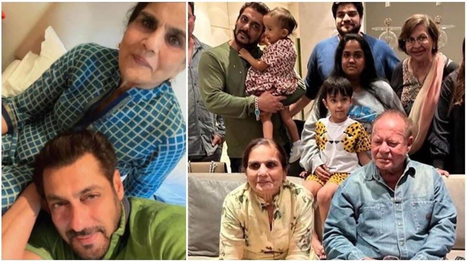 Salman Khan Ki Ww Xvideo - Salman shares selfie as he lays on mom Salma's lap, says: 'Maa ki godh,  jannat' | Bollywood - Hindustan Times