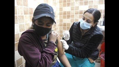 Since January 3, the Chandigarh health department has vaccinated 55,982 (78%) children with atleast the first dose of Covaxin and 8,391 (12%) are fully vaccinated. (HT File)