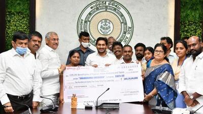 Andhra Pradesh chief minister YS Jagan Mohan Reddy says his government considers the Backward Classes as the backbone of the society and is empowering the weaker sections socially, economically, and politically. (HT) Andhra Pradesh chief minister YS Jagan Mohan Reddy says his government considers the Backward Classes as the backbone of the society and is empowering the weaker sections socially, economically, and politically. (HT)