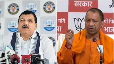 Aam Aadmi Party leader Sanjay Singh launched a scathing attack on Yogi Adityanath over his ‘Suno Kejriwal’ barb, calling him a ‘chauraha chaap neta’ (street-level politician).
