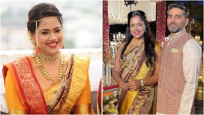 Sameera Reddy recycles wedding saree after 8 years and rocks it: Saba Pataudi and Gauahar Khan are impressed Sameera Reddy recycles wedding saree after 8 years and rocks it: Saba Pataudi and Gauahar Khan are impressed