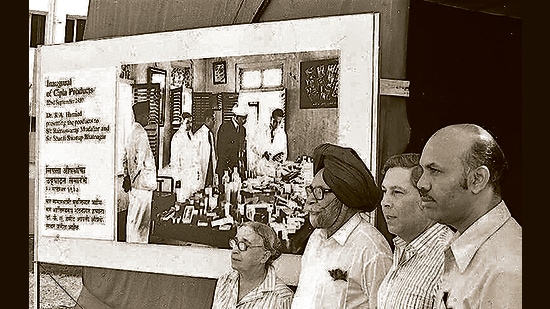 The story of how Rama Rao’s (extreme right) spirit and drive matured in great institutions and made him seek out motivated scientist-industrialist Yusuf Hamied (second from right) needs to be heard by all (ANI)