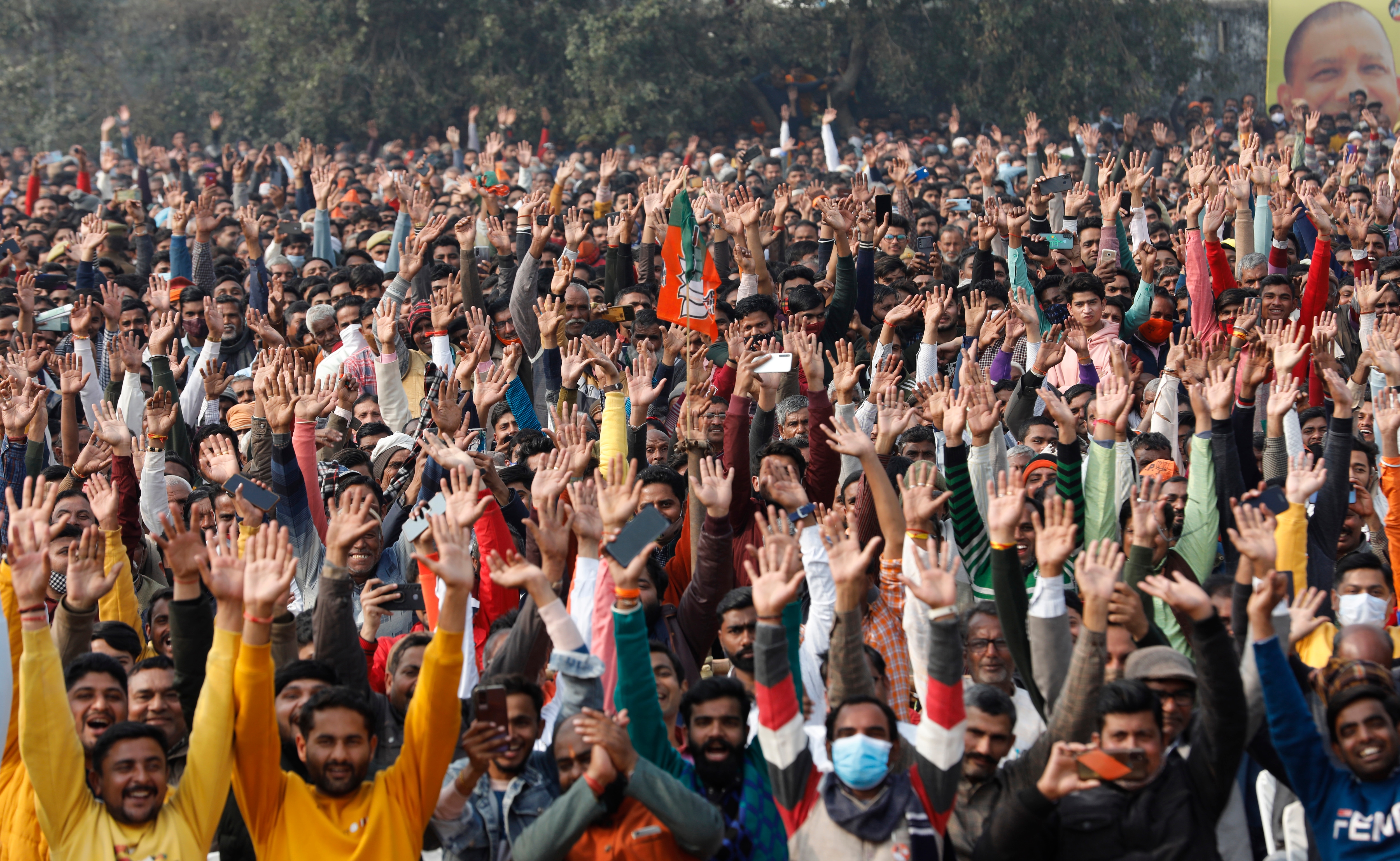 File photo of a gathering for election campaigning. File photo of a gathering for election campaigning. 