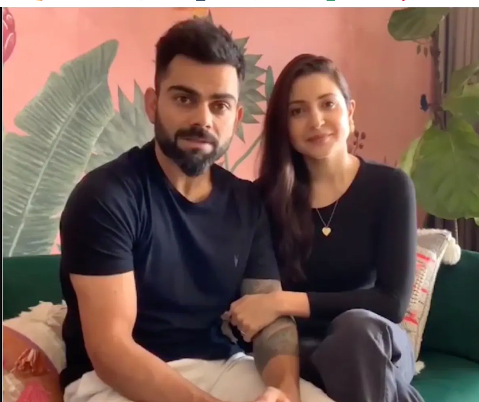 Anushka and Virat's living room. Anushka and Virat's living room.