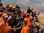 Kerala trekker R Babu was rescued on Wednesday morning.(Courtesy: Indian Army) Kerala trekker R Babu was rescued on Wednesday morning.(Courtesy: Indian Army)