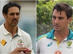 Mitchell Johnson (L); Pat Cummins(Getty/Cricket Australia)