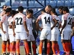 Igor Stimac, head coach of India, gives instruction to his team(Getty Images/File) Igor Stimac, head coach of India, gives instruction to his team(Getty Images/File)