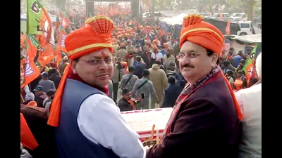 Pushkar Singh Dhami is a two-term and sitting MLA from Khatima, having won this seat in both the 2012 and 2017 assembly elections. Udham Singh Nagar, where Dhami’s constituency falls, saw massive agitations during the farmers’ protest against the three central laws. (ANI) Pushkar Singh Dhami is a two-term and sitting MLA from Khatima, having won this seat in both the 2012 and 2017 assembly elections. Udham Singh Nagar, where Dhami’s constituency falls, saw massive agitations during the farmers’ protest against the three central laws. (ANI)