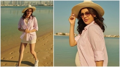 Kajal Aggarwal took to her Instagram handle to share a slew of sunkissed pictures of herself on the beach. (Instagram/@kajalaggarwalofficial) Kajal Aggarwal took to her Instagram handle to share a slew of sunkissed pictures of herself on the beach. (Instagram/@kajalaggarwalofficial)