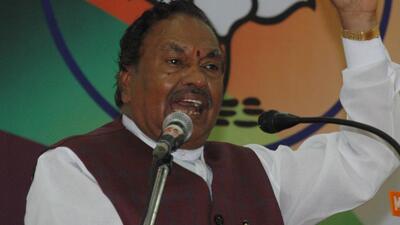 Senior BJP leader and Karnataka Minister for Rural Development and Panchayat Raj K S Eshwarappa (Agencies) Senior BJP leader and Karnataka Minister for Rural Development and Panchayat Raj K S Eshwarappa (Agencies)