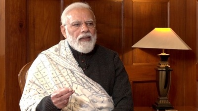 New Delhi, Feb 09 (ANI): Prime Minister Narendra Modi speaks during an interview with ANI Editor Smita Prakash on several issues including Assembly elections 2022, in New Delhi on Wednesday. (ANI Photo) (ANI) New Delhi, Feb 09 (ANI): Prime Minister Narendra Modi speaks during an interview with ANI Editor Smita Prakash on several issues including Assembly elections 2022, in New Delhi on Wednesday. (ANI Photo) (ANI)