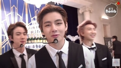 BTS' Jin, V and RM in a new video.