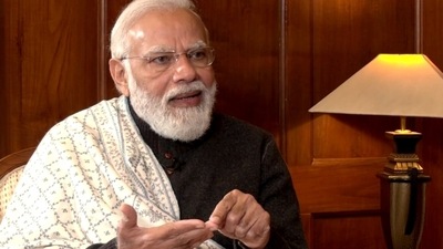 Prime Minister Modi exuded confidence of BJP winning Assembly elections in all five states with full majority (ANI) Prime Minister Modi exuded confidence of BJP winning Assembly elections in all five states with full majority (ANI)