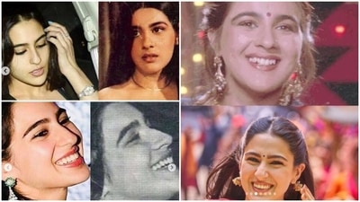 Sara Ali Khan looks just like her mother Amrita Singh. Sara Ali Khan looks just like her mother Amrita Singh.