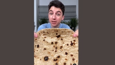 Eitan Bernath tried to make a roti and his attempt was lauded by the people. (eitan/Instagram ) Eitan Bernath tried to make a roti and his attempt was lauded by the people. (eitan/Instagram )