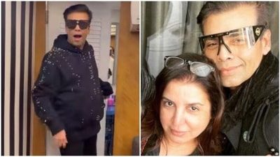 Farah Khan shared a new video with Karan Johar.