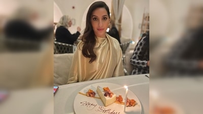 Sharing her pictures on her Instagram handle, Nora Fatehi captioned her post, "Look at my fit, look at my ankle, look at my wrist." She also added the hashtag Birthday vibes. (Instagram/@norafatehi) Sharing her pictures on her Instagram handle, Nora Fatehi captioned her post, "Look at my fit, look at my ankle, look at my wrist." She also added the hashtag Birthday vibes. (Instagram/@norafatehi)