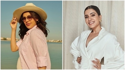 Samantha Ruth Prabhu dropped a comment on Kajal Aggarwal's post. (Instagram) Samantha Ruth Prabhu dropped a comment on Kajal Aggarwal's post. (Instagram)