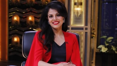 Namita Thapar on Shark Tank India.&nbsp; (Instagram)