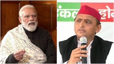 Just a day before first phase of polling, the prime minister repeated his fake Samajwadi jibe at SP, accusing it of practicing dynastic politics.