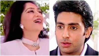 Abhishek Bachchan with Simi Garewal on Rendezvous with Simi Garewal. Abhishek Bachchan with Simi Garewal on Rendezvous with Simi Garewal.