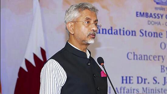 External affairs minister S Jaishankar, who left on a visit to Australia and the Philippines, had a stopover in Qatar’s Doha , and held talks with deputy prime minister and foreign minister, Sheikh Mohammed bin Abdulrahman Al-Thani (PTI)