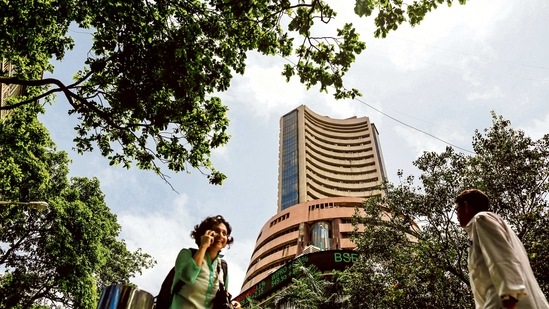 Sensex gains 657 points to close at 58,465, Nifty settles at 17,463. (Bloomberg)