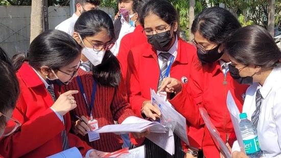 The theory exams will begin from April 26, 2022, CBSE Examination Controller Sanyam Bhardwaj said.(HT Photo) The theory exams will begin from April 26, 2022, CBSE Examination Controller Sanyam Bhardwaj said.(HT Photo)