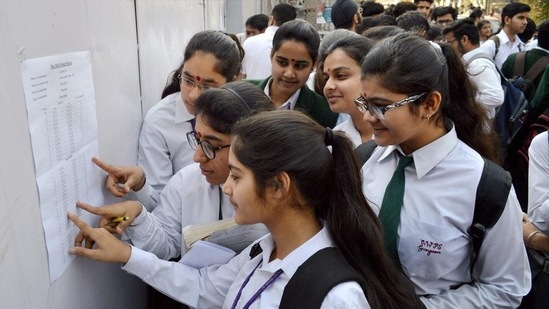 CBSE Term-1 board exams were conducted last year, and the results are yet to be declared.(PTI)