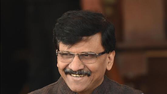 The Shiv Sena MP Sanjay Raut said that many people connected to him were being “threatened and harassed” (Sonu Mehta/HT PHOTO)