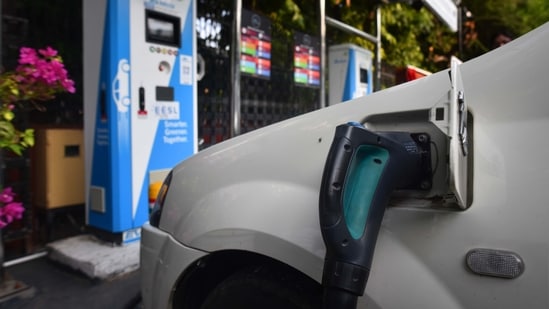 EV charging will be similar to mobile charging, but with more wheels, bigger batteries and chargers. (Sanchit Khanna/HT PHOTO)