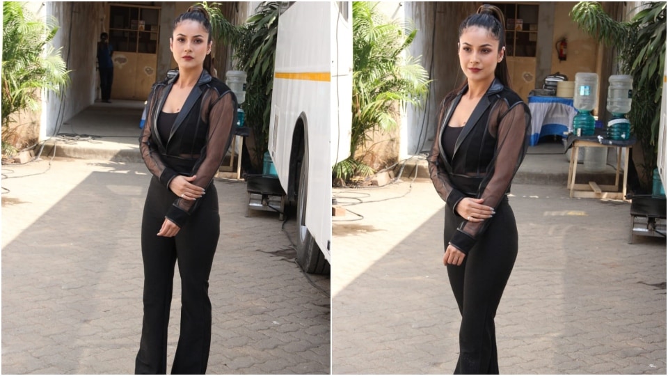 Shehnaaz Gill slays an all-black outfit. (HT Photo/Varinder Chawla) Shehnaaz Gill slays an all-black outfit. (HT Photo/Varinder Chawla)