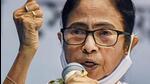 West Bengal chief minister Mamata Banerjee addresses an event in Kolkata on Thursday during distribution of land rights to the refugees (PTI) West Bengal chief minister Mamata Banerjee addresses an event in Kolkata on Thursday during distribution of land rights to the refugees (PTI)
