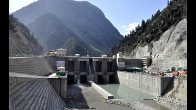 The Karcham-Wangtoo hydel project on the Sutlej river in Kinnuar district produces about 1,100MW of power and is also affected by the freezing conditions. (HT file photo) The Karcham-Wangtoo hydel project on the Sutlej river in Kinnuar district produces about 1,100MW of power and is also affected by the freezing conditions. (HT file photo)