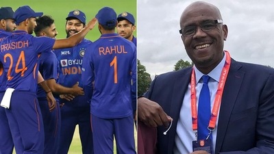 Ian Bishop has huge words of praise for Prasidh Krishna. (BCCI/Instagram) Ian Bishop has huge words of praise for Prasidh Krishna. (BCCI/Instagram)