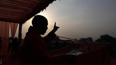 Uttar Pradesh chief minister Yogi Adityanath’s claim in a video message prompted a sharp response from Kerala chief minister Pinarayi Vijayan (AP) Uttar Pradesh chief minister Yogi Adityanath’s claim in a video message prompted a sharp response from Kerala chief minister Pinarayi Vijayan (AP)
