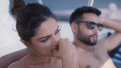 Gehraiyaan movie review: Deepika Padukone and Siddhant Chaturvedi in a still from the film. Gehraiyaan movie review: Deepika Padukone and Siddhant Chaturvedi in a still from the film.