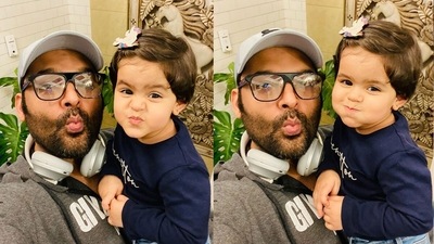 Kapil Sharma with daughter Anayra. Kapil Sharma with daughter Anayra. 