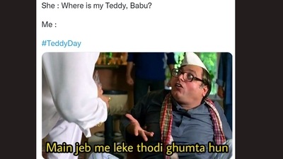 Teddy Day is celebrated on February 10. (@Impritam67/Twitter) Teddy Day is celebrated on February 10. (@Impritam67/Twitter)