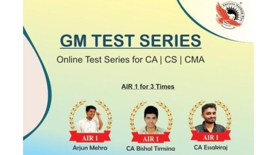 GM Test Series secured three consecutive ICAI All India Rank 1.