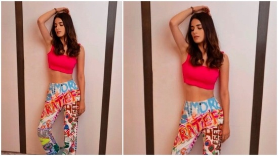 Sharing her cool pictures in the outfit, Radhika Madan captioned her post, "Ho ja rangeela re!."(Instagram/@radhikamadan)