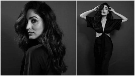 With her hands gently resting on her head and with one leg in front of the other, Yami Gautam stuck a million-dollar pose.(Instagram/@yamigautam)