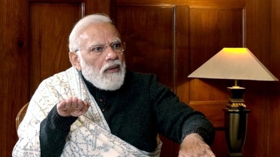 Prime Minister Narendra Modi speaks during the interview. (ANI) Prime Minister Narendra Modi speaks during the interview. (ANI)