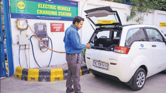 A special early bird incentive will also be given to e-vehicles purchased and registered in the first year of the policy period. (HT File Photo)