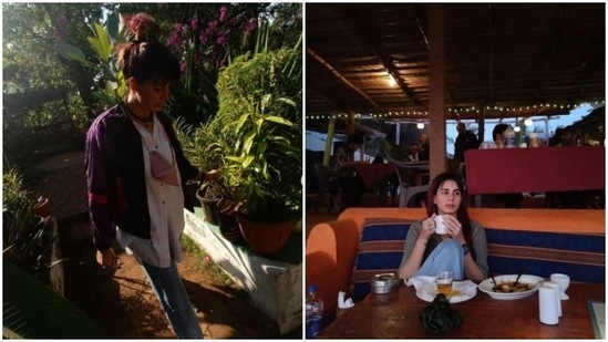 Kirti Kulhari recently took off for her vacation in Goa. Since then, the actor has been sharing a slew of pictures of her ventures in the city – from clicking sun kissed pictures surrounded by greenery on all sides to taking a break to introspect with a cup of coffee in a local café, the actor has been doing it all.(Instagram/@iamkirtikulhari)