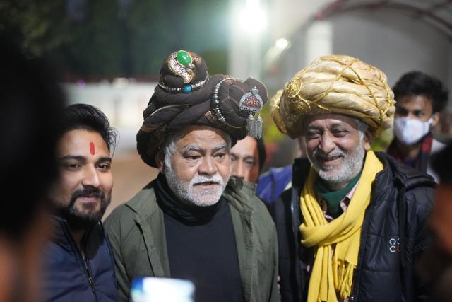 Sanjay Mishra during this recent visit to Bhartendu Natya Academy, Lucknow. (Sourced)