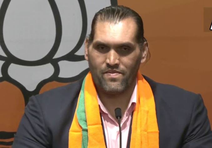 Khali said he would render his services as a BJP leader whenever required and would live up to the expectations of the saffron party. (ANI Photo)