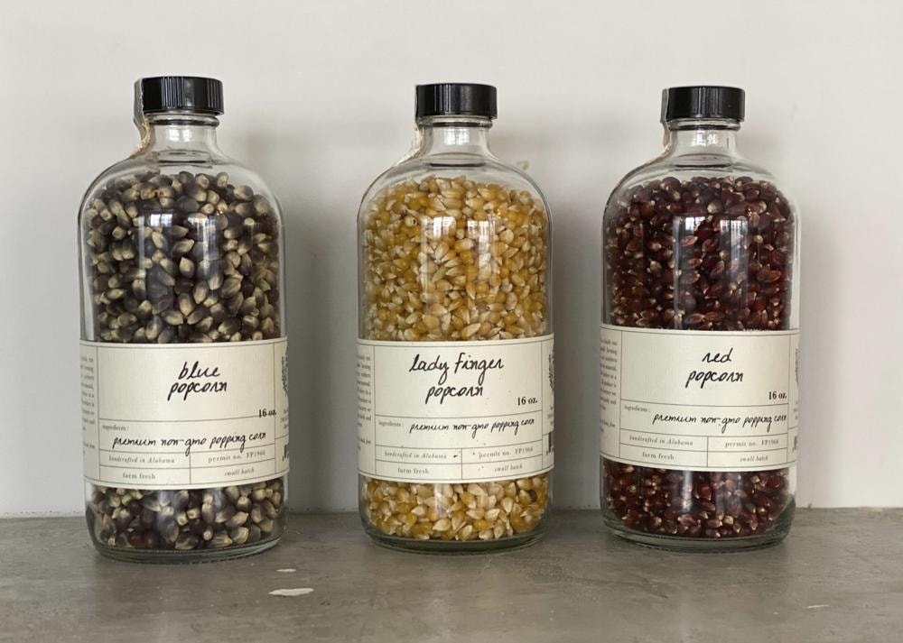 A variety of Stone Hollow Popcorn appear in New York. If this Valentine’s Day finds you and yours curled up in front of the TV watching a rom-com, then raise your popcorn experience. Stone Hollow Popcorn is available by the jar or in gift boxes, and you can choose from heirloom varieties like Red, Blue and Lady Finger.&nbsp;(Katie Workman via AP)